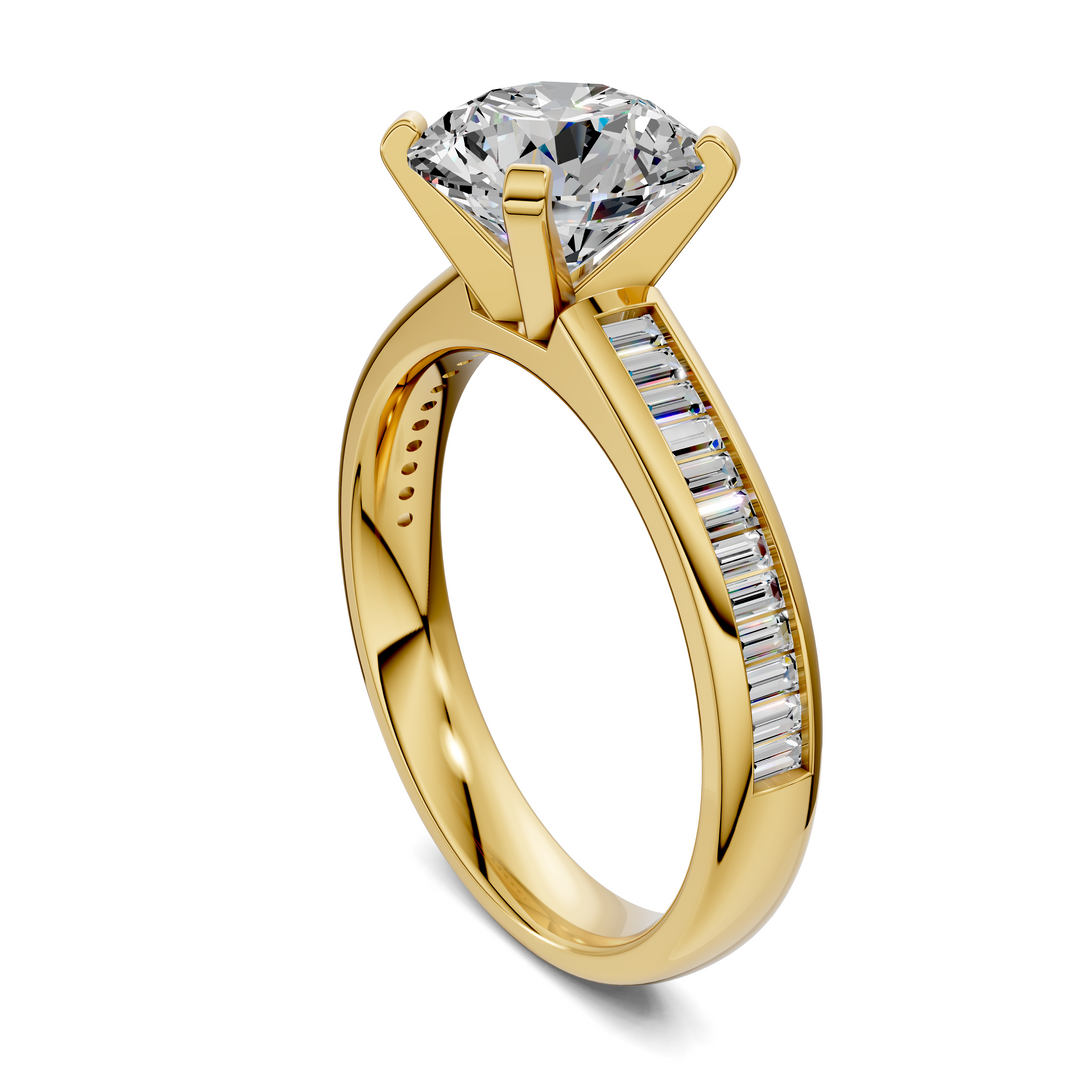 Cindy Baguette Channel Ring