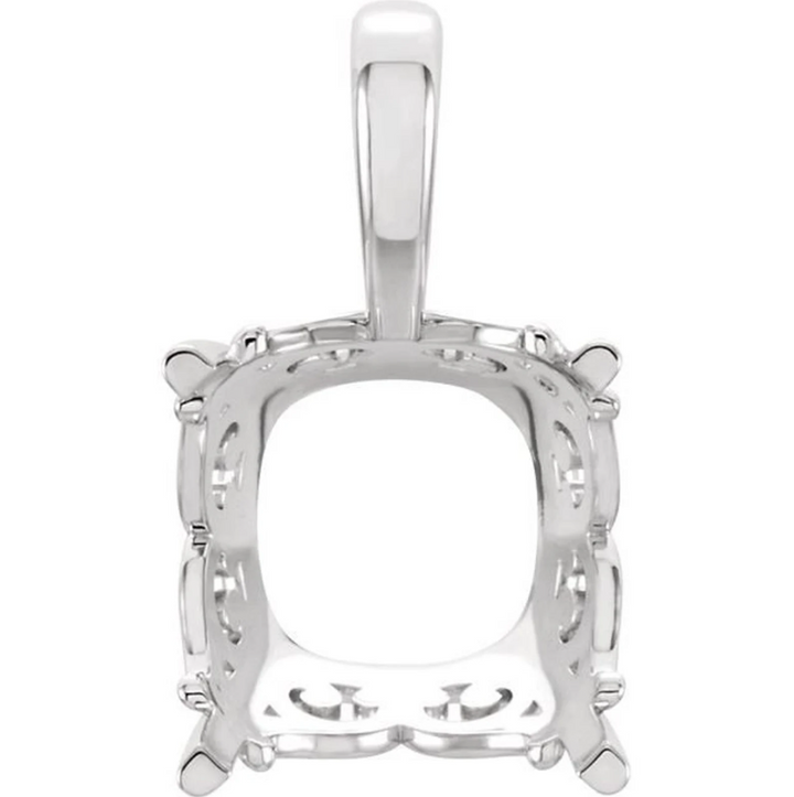 CUSTOM Radiant 2.01ct Fancy Deep  Green VVS2 - Pendant