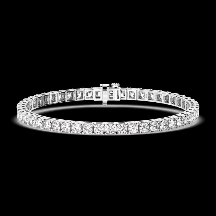 Classic White Gold Round Brilliant Diamond Tennis Bracelet