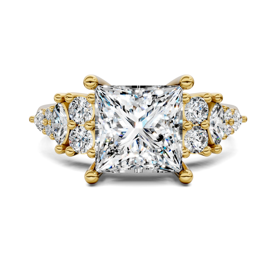 Bobbie Marquise and Round Cluster Ring Setting