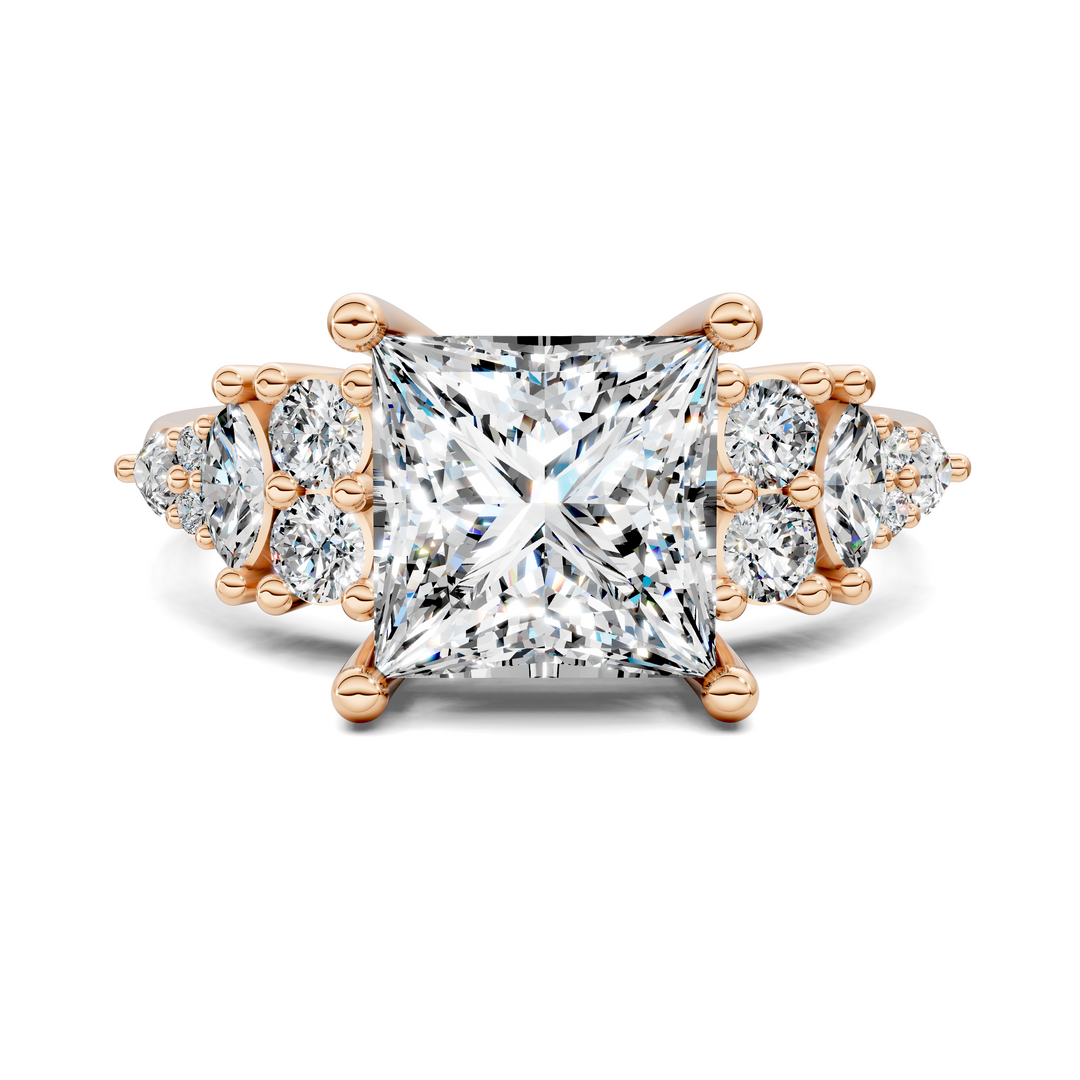 Bobbie Marquise and Round Cluster Ring