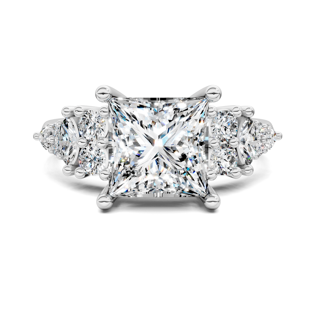 Bobbie Marquise and Round Cluster Ring Setting