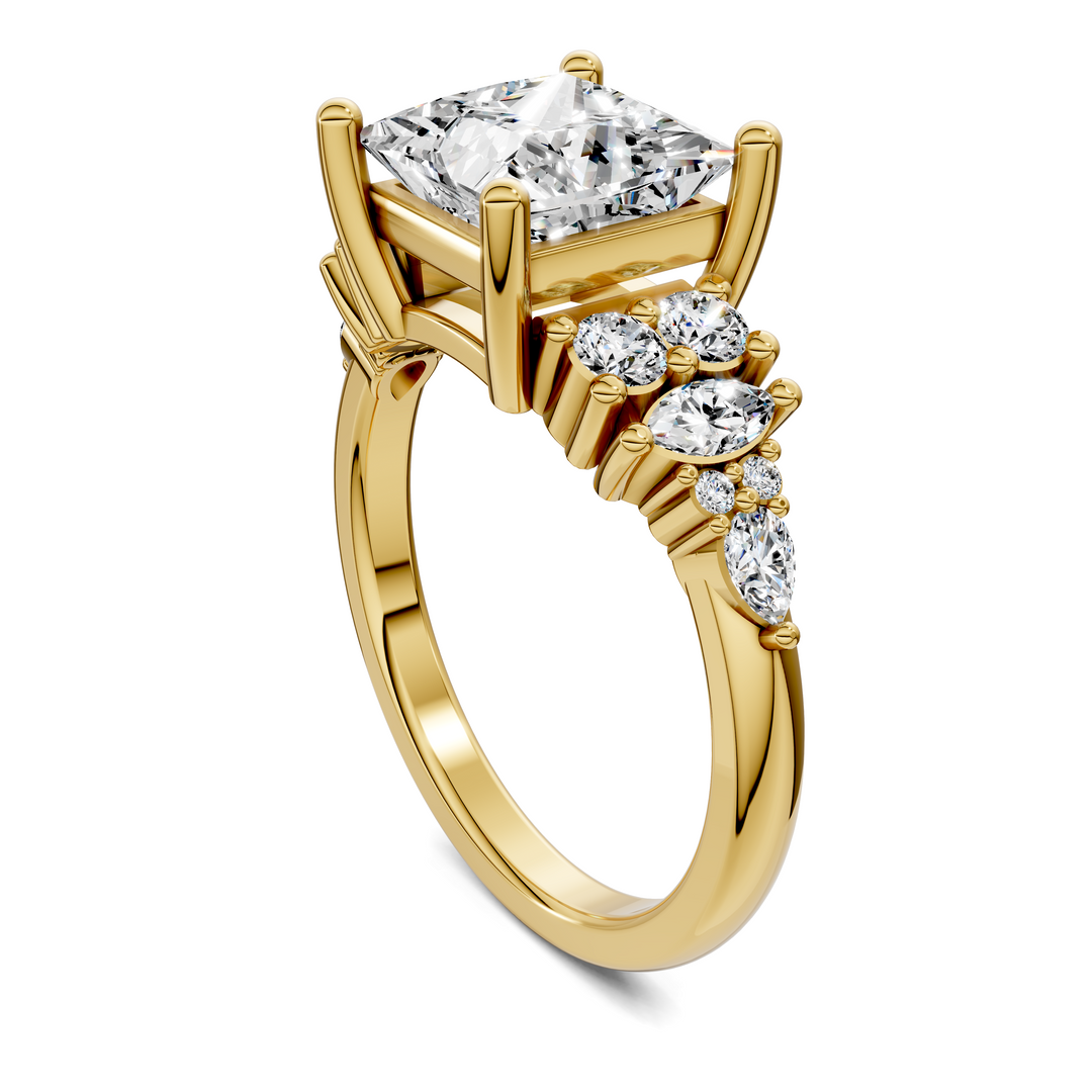Bobbie Marquise and Round Cluster Ring