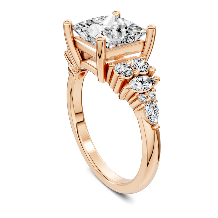 Bobbie Marquise and Round Cluster Ring