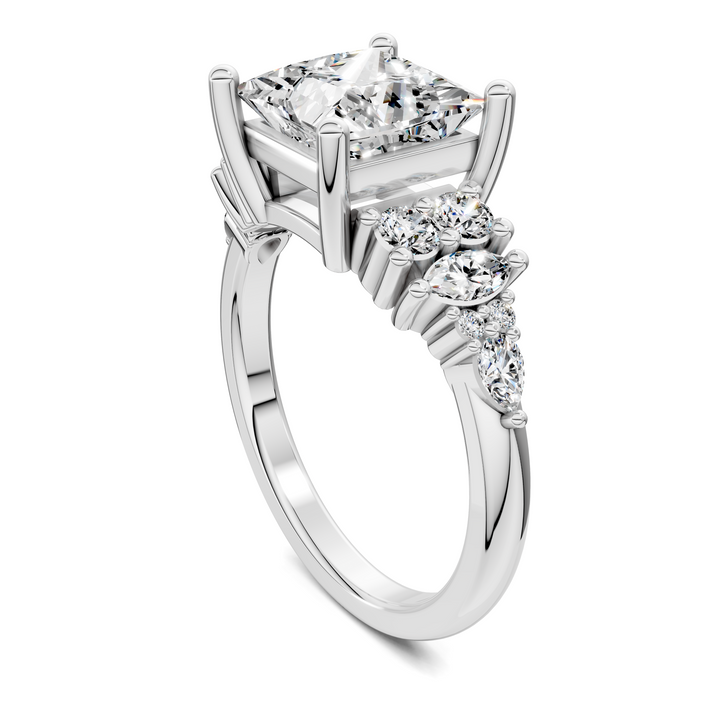 Bobbie Marquise and Round Cluster Ring Setting
