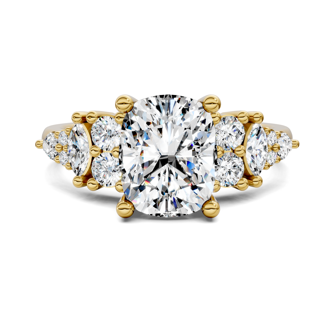 Bobbie Marquise and Round Cluster Ring Setting
