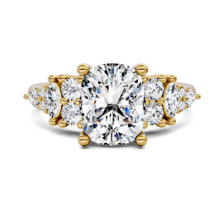 Bobbie Marquise and Round Cluster Ring Setting