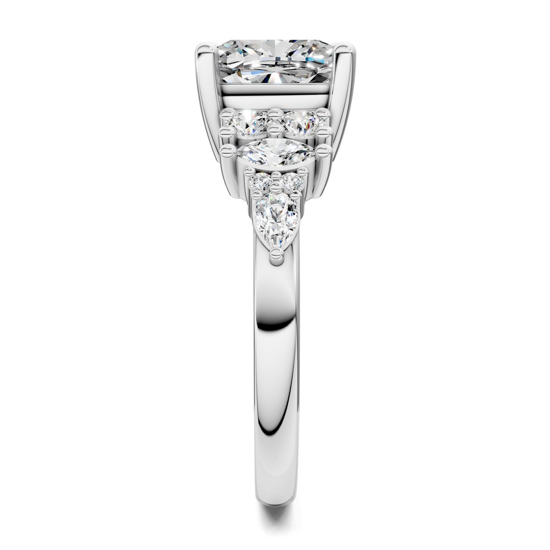 Bobbie Marquise and Round Cluster Ring
