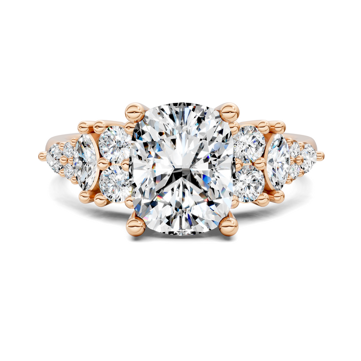 Bobbie Marquise and Round Cluster Ring