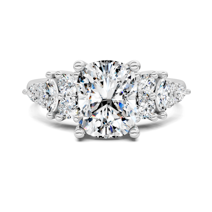 Bobbie Marquise and Round Cluster Ring