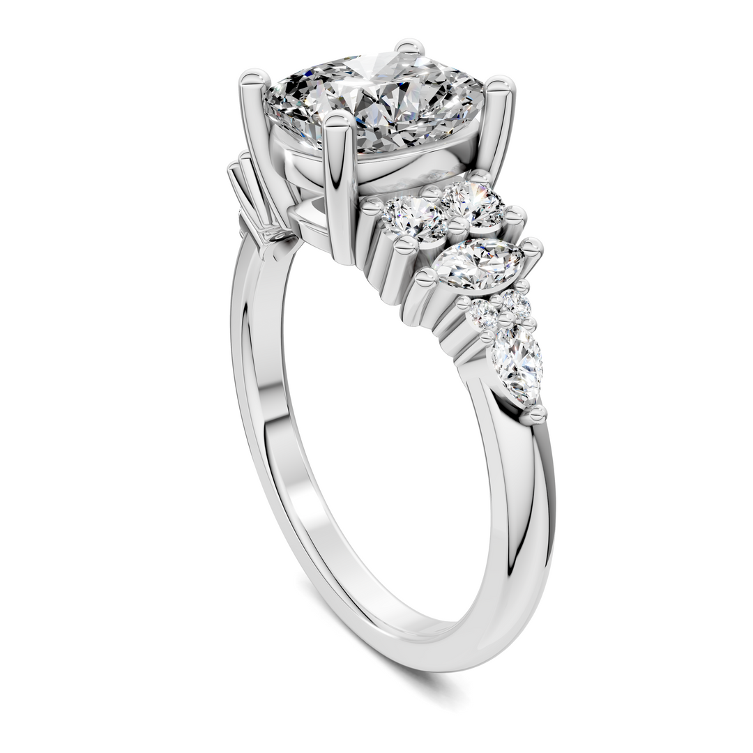 Bobbie Marquise and Round Cluster Ring
