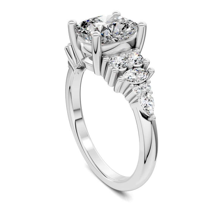 Bobbie Marquise and Round Cluster Ring
