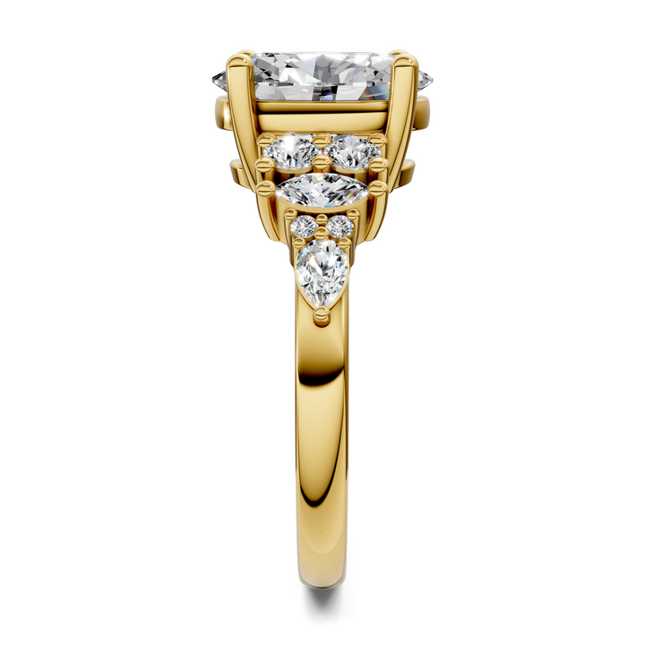 Bobbie Marquise and Round Cluster Ring Setting
