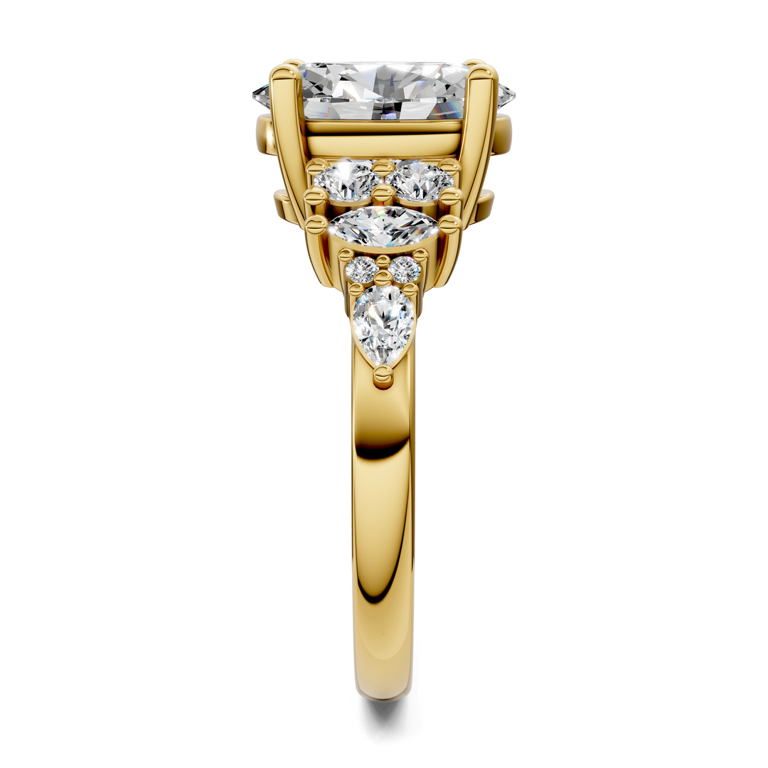 Bobbie Marquise and Round Cluster Ring