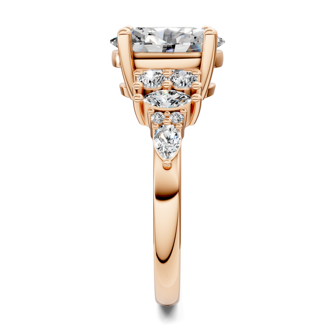 Bobbie Marquise and Round Cluster Ring