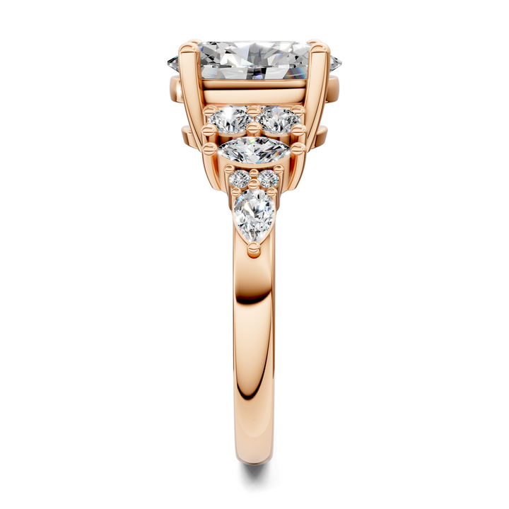 Bobbie Marquise and Round Cluster Ring