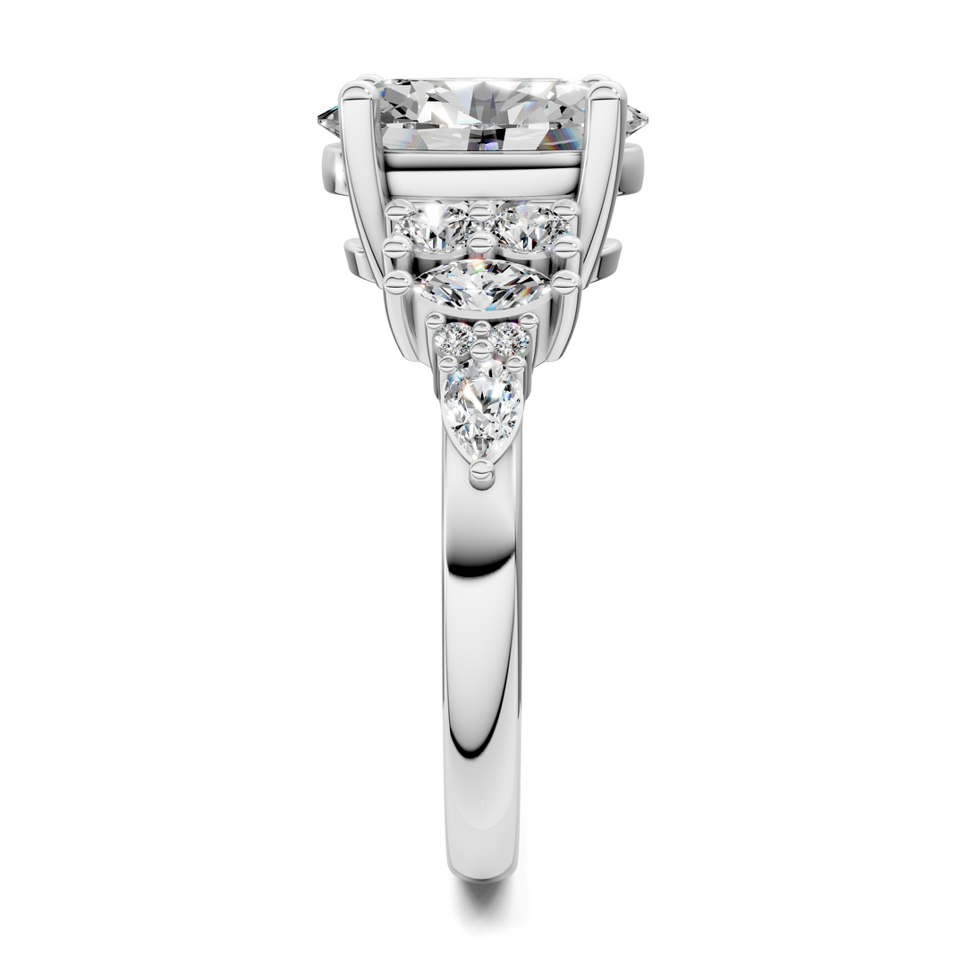 Bobbie Marquise and Round Cluster Ring