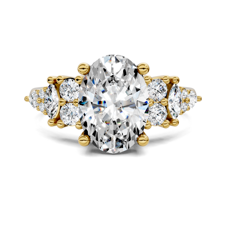 Bobbie Marquise and Round Cluster Ring