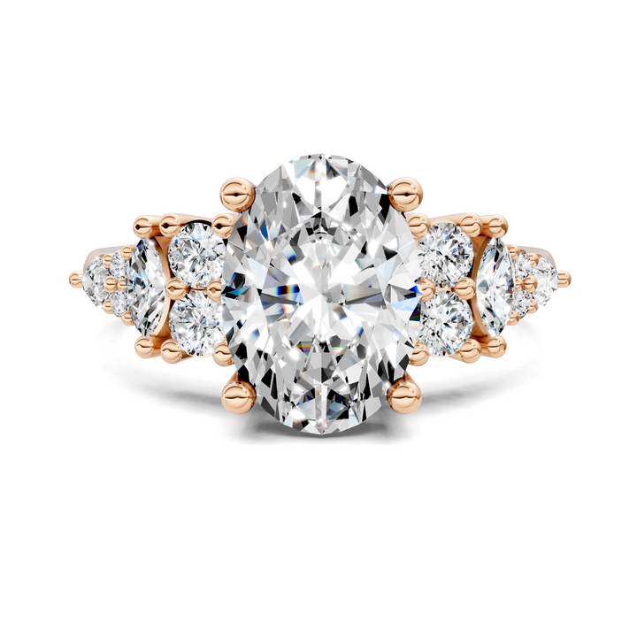 Bobbie Marquise and Round Cluster Ring