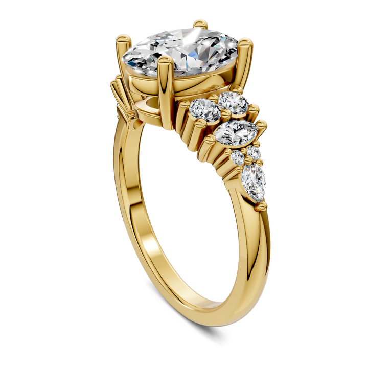 Bobbie Marquise and Round Cluster Ring