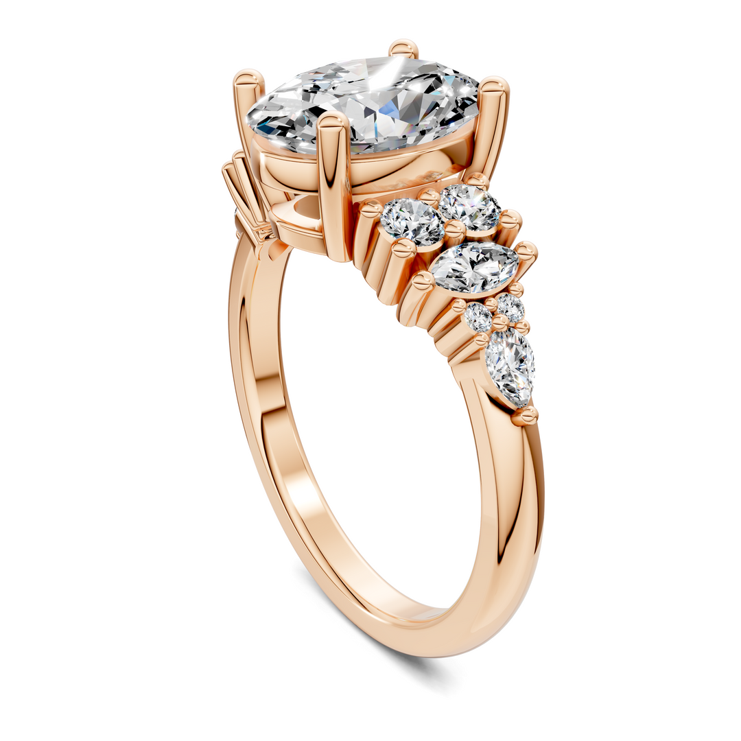 Bobbie Marquise and Round Cluster Ring