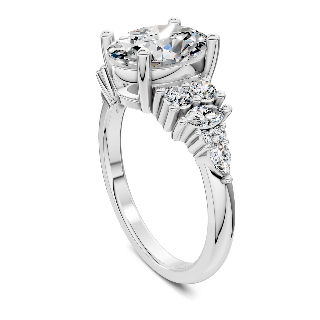 Bobbie Marquise and Round Cluster Ring