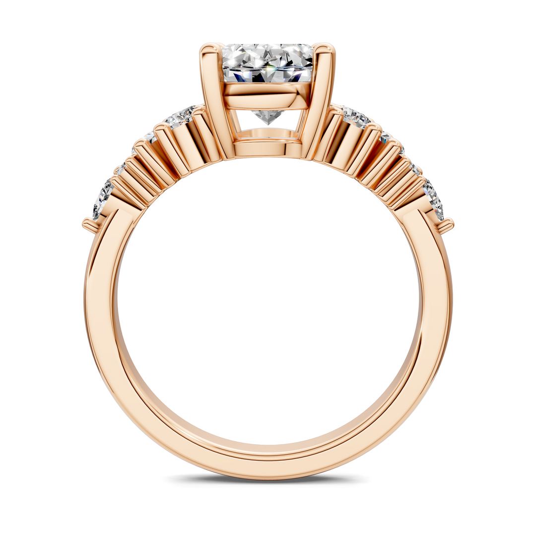 Bobbie Marquise and Round Cluster Ring