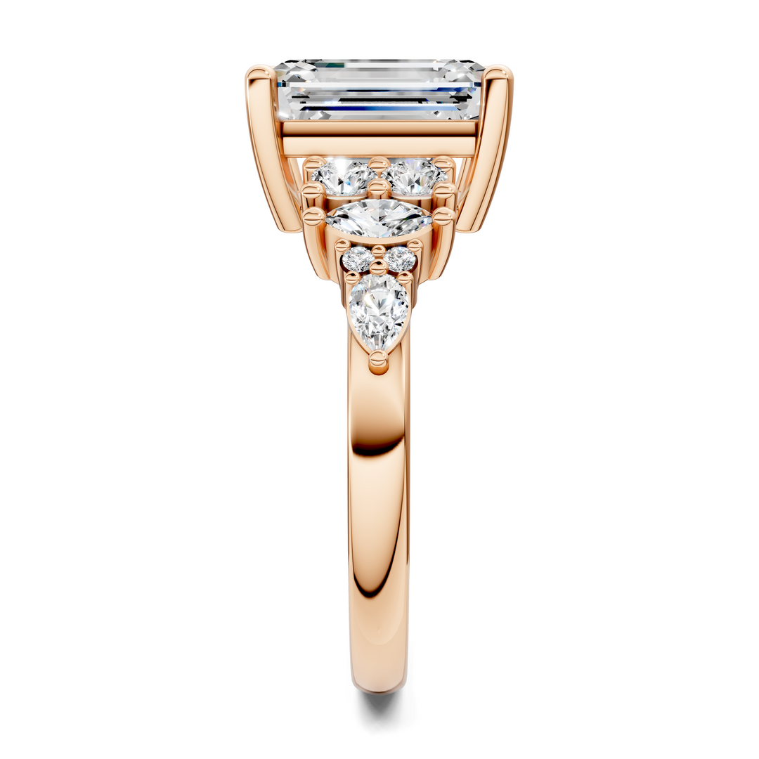 Bobbie Marquise and Round Cluster Ring