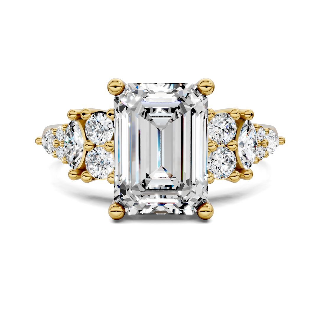 Bobbie Marquise and Round Cluster Ring Setting