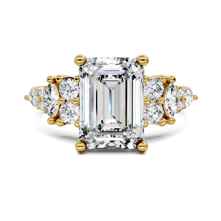 Bobbie Marquise and Round Cluster Ring Setting