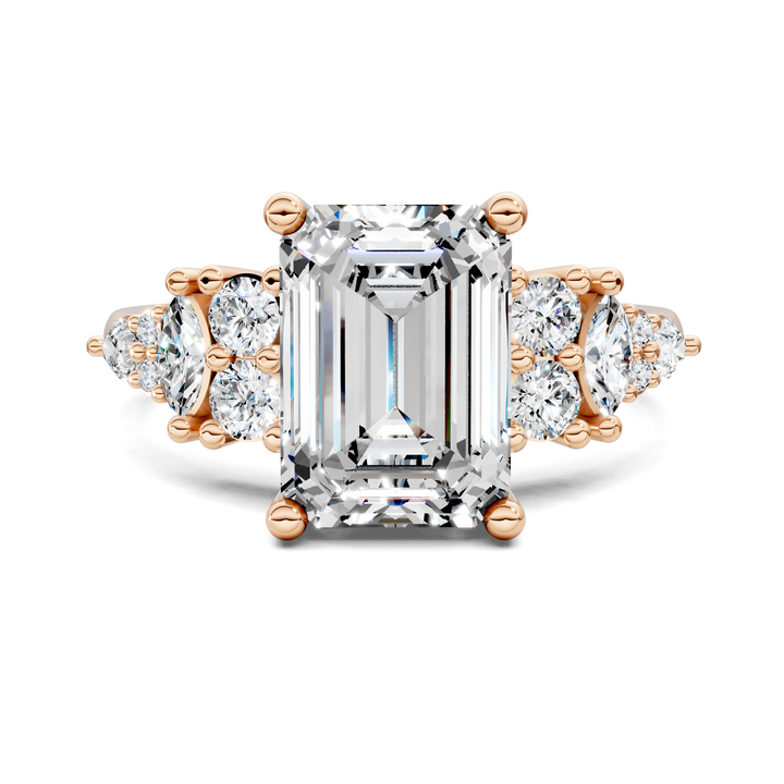 Bobbie Marquise and Round Cluster Ring