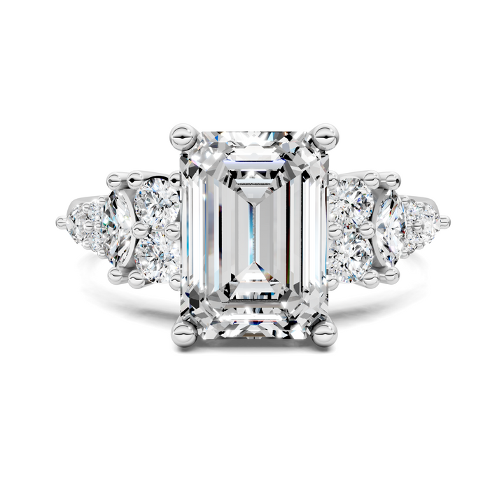 Bobbie Marquise and Round Cluster Ring