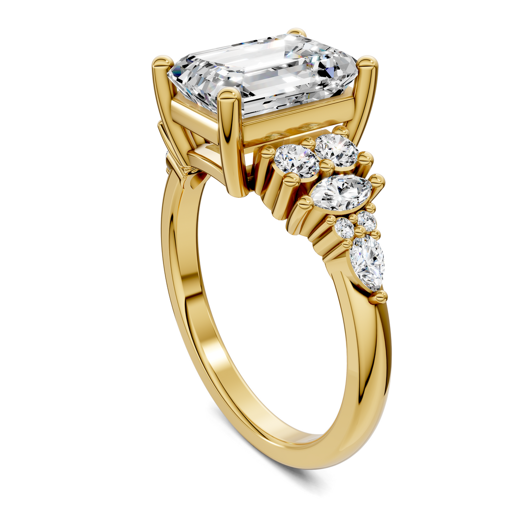 Bobbie Marquise and Round Cluster Ring Setting