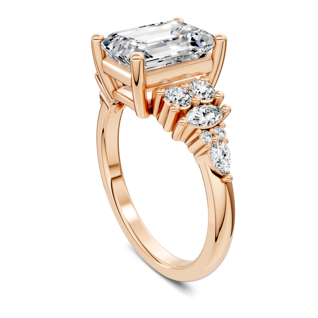 Bobbie Marquise and Round Cluster Ring Setting