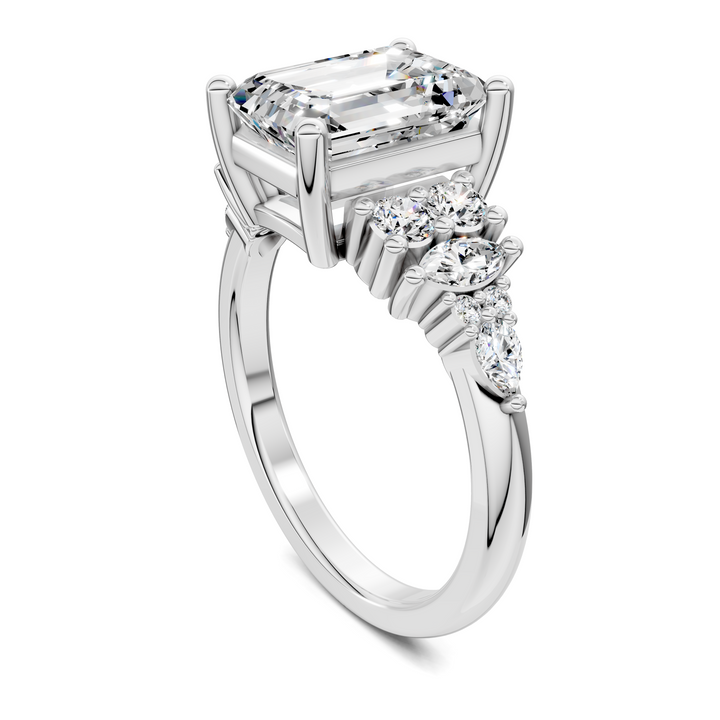 Bobbie Marquise and Round Cluster Ring