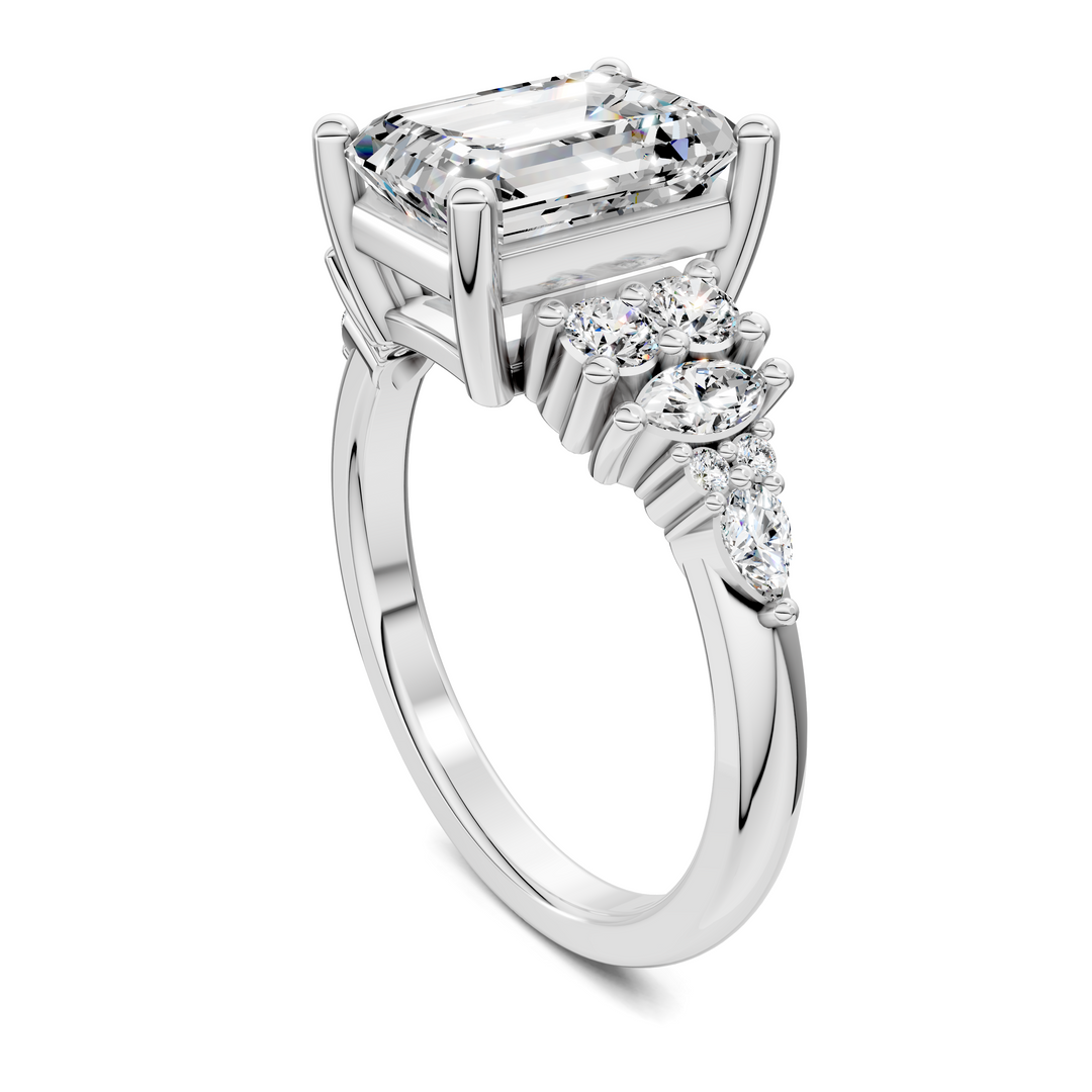 Bobbie Marquise and Round Cluster Ring Setting