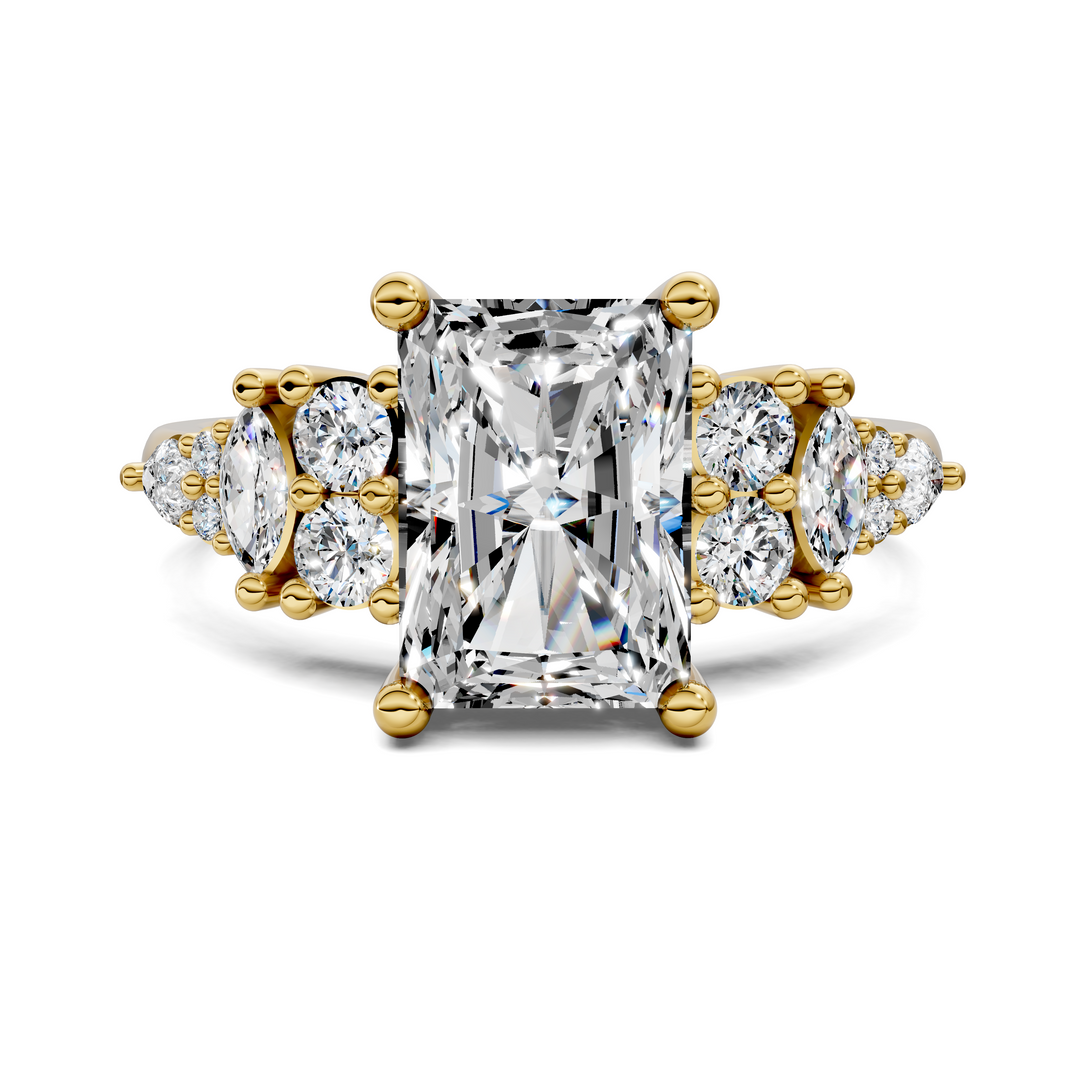 Bobbie Marquise and Round Cluster Ring