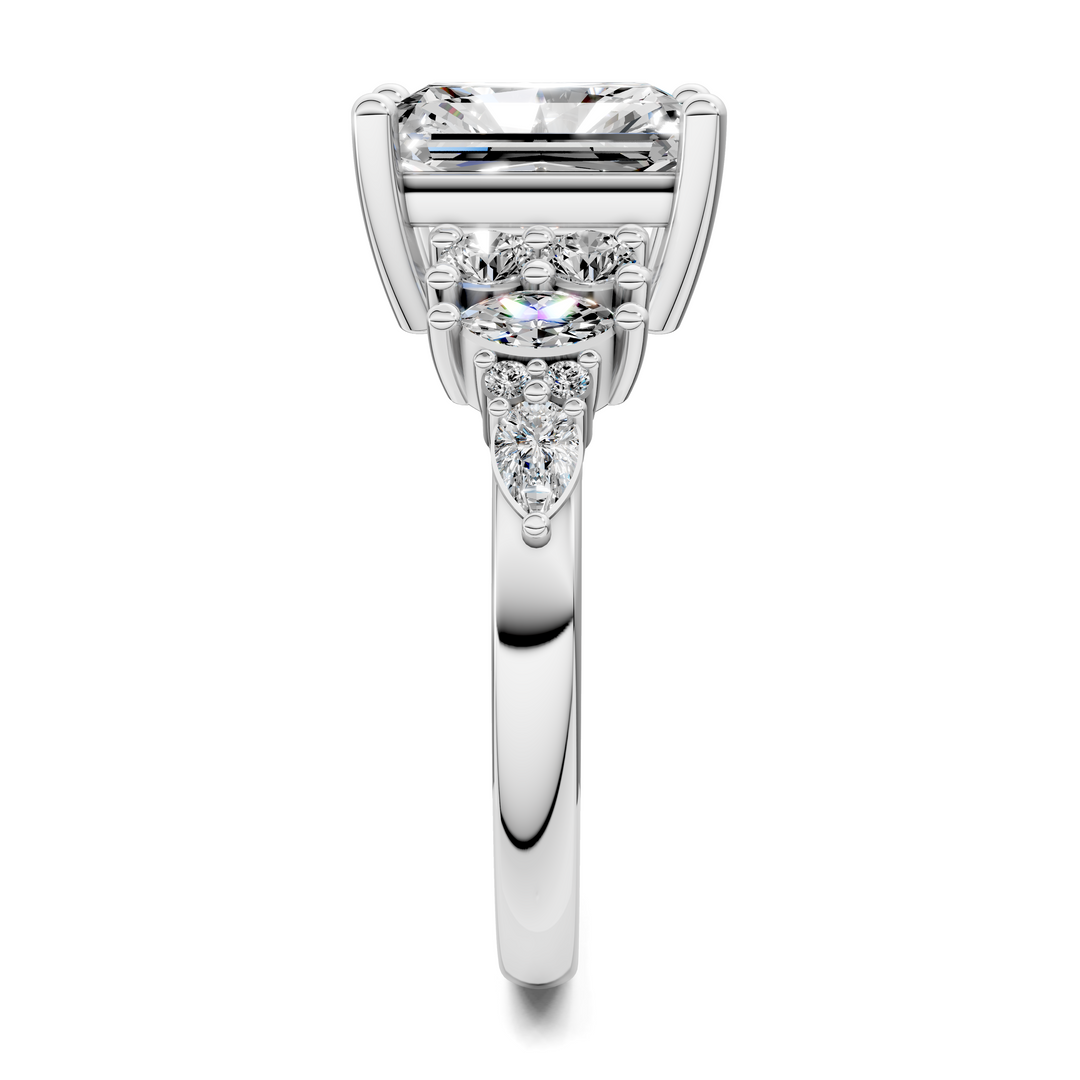Bobbie Marquise and Round Cluster Ring