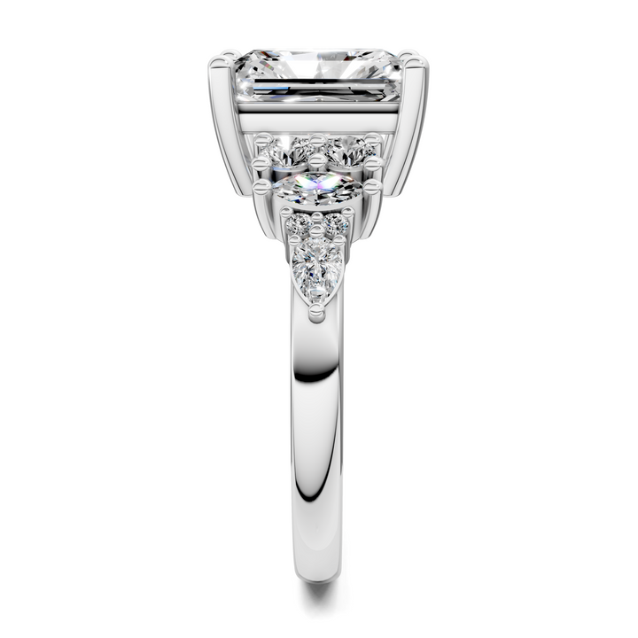 Bobbie Marquise and Round Cluster Ring