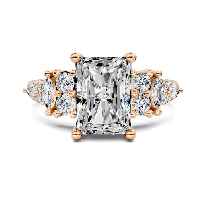 Bobbie Marquise and Round Cluster Ring Setting