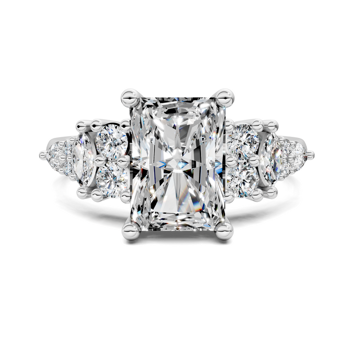 Bobbie Marquise and Round Cluster Ring