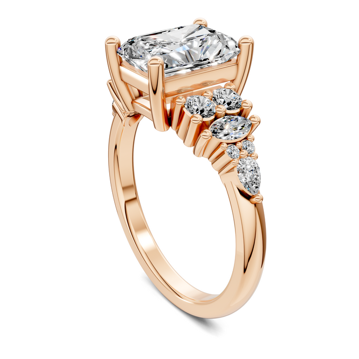 Bobbie Marquise and Round Cluster Ring Setting