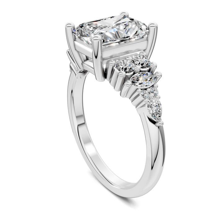 Bobbie Marquise and Round Cluster Ring