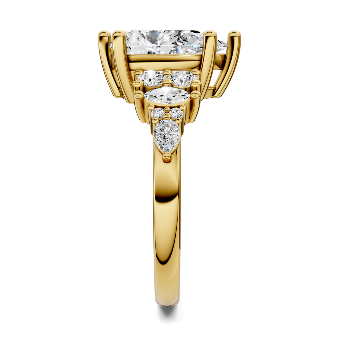 Bobbie Marquise and Round Cluster Ring
