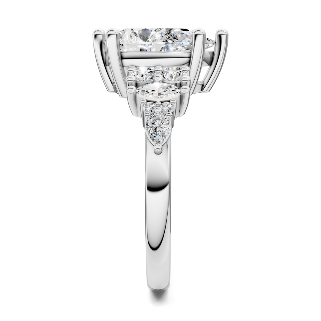 Bobbie Marquise and Round Cluster Ring