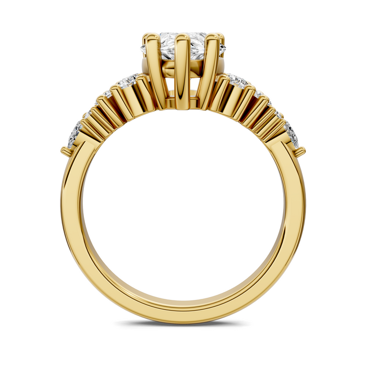Bobbie Marquise and Round Cluster Ring