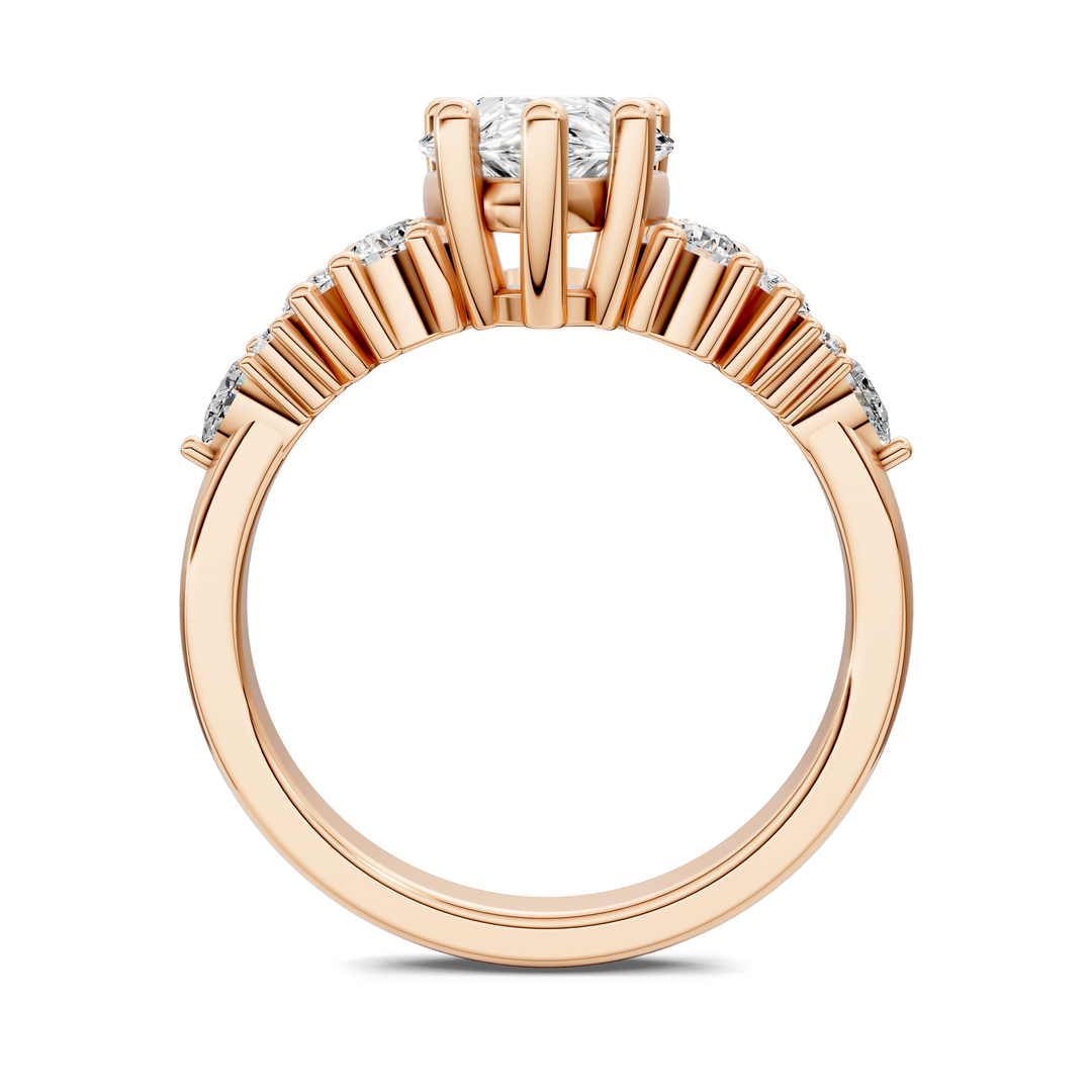 Bobbie Marquise and Round Cluster Ring