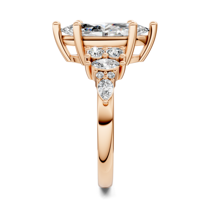Bobbie Marquise and Round Cluster Ring