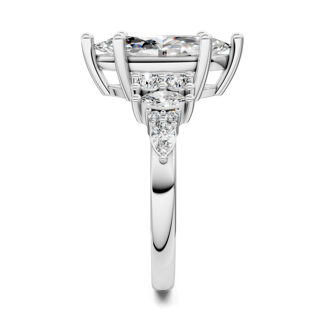Bobbie Marquise and Round Cluster Ring