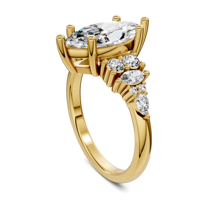 Bobbie Marquise and Round Cluster Ring Setting